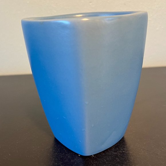 Golden Gate National Parks ART DECO Slate Blue Pottery Embossed Square Mug - Picture 4 of 9